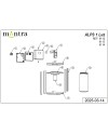 ALPS * APLIQUE 1L E27 IP65 NEGRO
